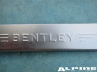 Bentley Continental Flying Spur left rear door sill trim emblem plate #2
