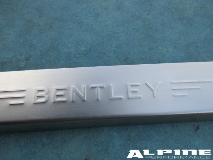 Bentley Continental Flying Spur right front door sill trim emblem plate