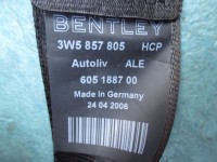 2006 2007 2008 2009 2010 2011 2012 2013 Bentley Continental Flying Spur left rear seat belt