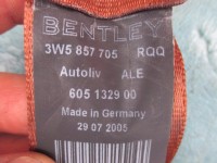 Bentley Flying Spur left driver front seat belt saddle 