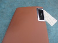 Bentley Flying Spur right B pillar lower panel cover trim brown