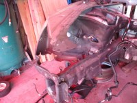 Bentley Continental Flying Spur right passenger side chassis leg fender support