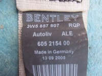2006 2007 2008 2009 2010 2011 2012 2013 Bentley Flying Spur rear center seat belt gray