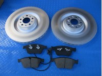 Bentley Continental Gt Gtc Flying Spur front brake pads 2 rotors #4289