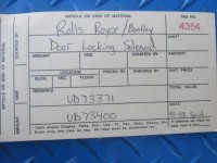 Rolls Royce Silver Spirit Bentley Brooklands door locking solenoid #4354