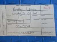 Bentley Mulsanne crankshaft oil seal #507