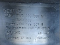 Bentley Continental GT GTC Flying Spur left filter air box #4534