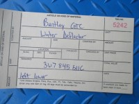 Bentley GTC left quarter panel lower water deflector #5242