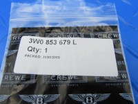 Bentley Continental GT GTc Flying Spur hood lock B emblem badge OEM #5816
